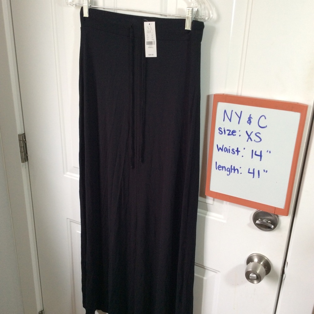 NY&C drawstring maxi skirt